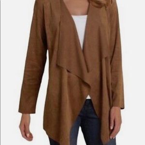 Soft Surroundings Draped Shape Faux Suede Jacket. Size S